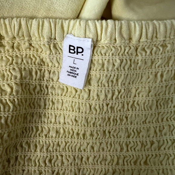 Nordstrom BP Shirt Womens Large Yellow Sleeveless Square Neck Pullover - Picture 6 of 10
